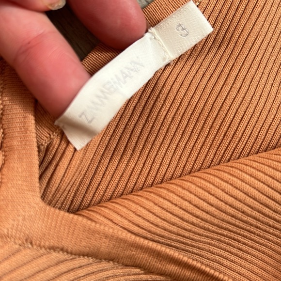 NWOT Zimmermann Stretchy, Ribbed Camel Layering Tank - Picture 3 of 4